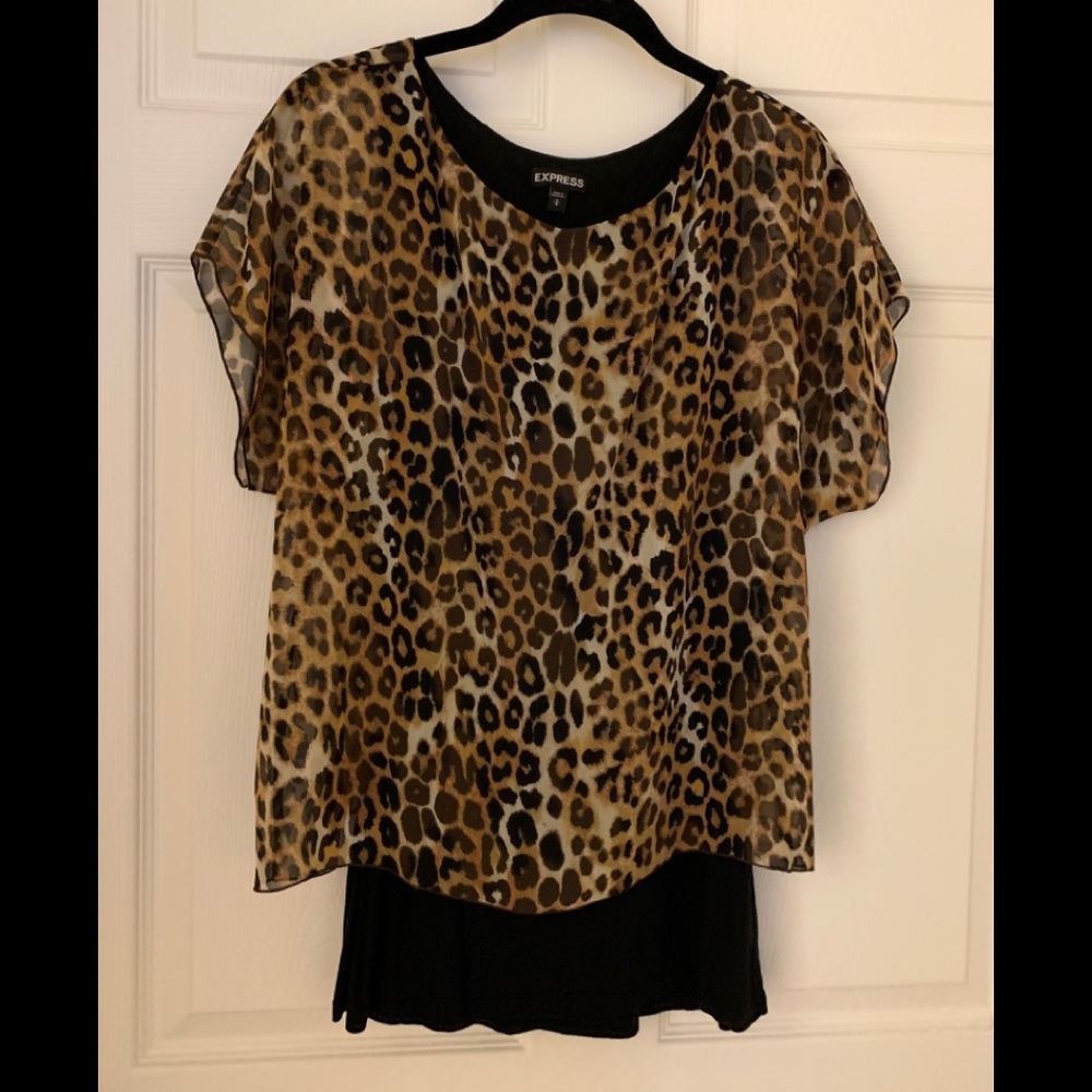Express cheetah top